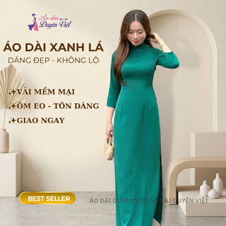 [BÁN CHẠY] Áo Dài Trắng Học Sinh Nữ Tay Dài Cổ Cao Form Chuẩn Ôm Eo Vải Dày Dặn Không Lộ Đủ Size