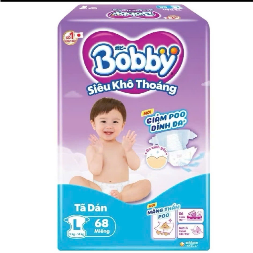 [COMBO 4G] Tả Dán Bobby Size L/XL/XXL - Kisa - Care
