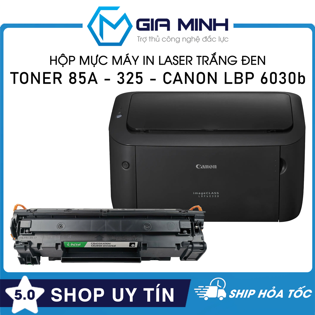 Hộp Mực Máy In Toner 85A Cartridge 325 - Tương Thích Máy In Laser Canon LBP 6030b - Full VAT - Full 