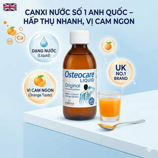 Canxi nước Osteocare Liquid Original, UK (200ml)