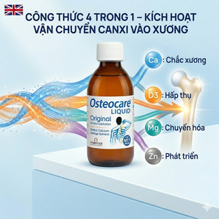 Canxi nước Osteocare Liquid Original, UK (200ml)