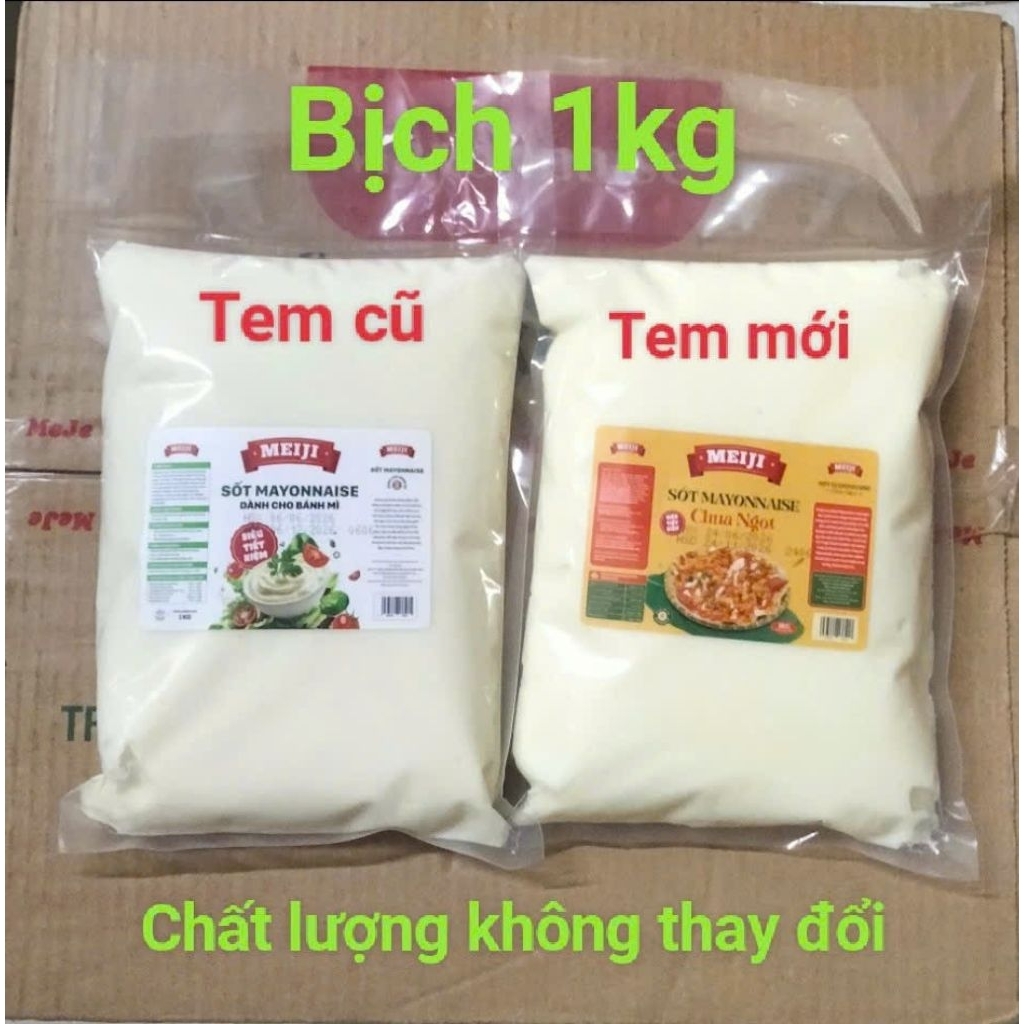 túi 1kg sốt mayonnaise Meiji