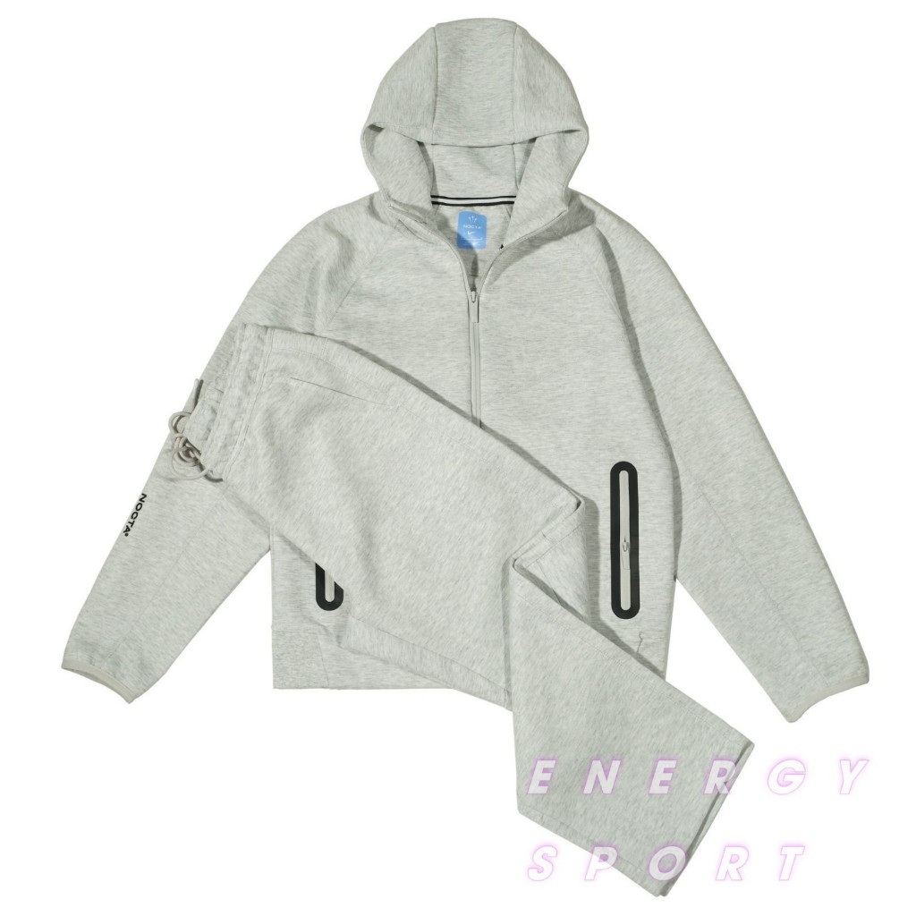 Bộ Quần Áo Thể Thao Cao Cấp Hoodie Ntech x Nocta - Xám