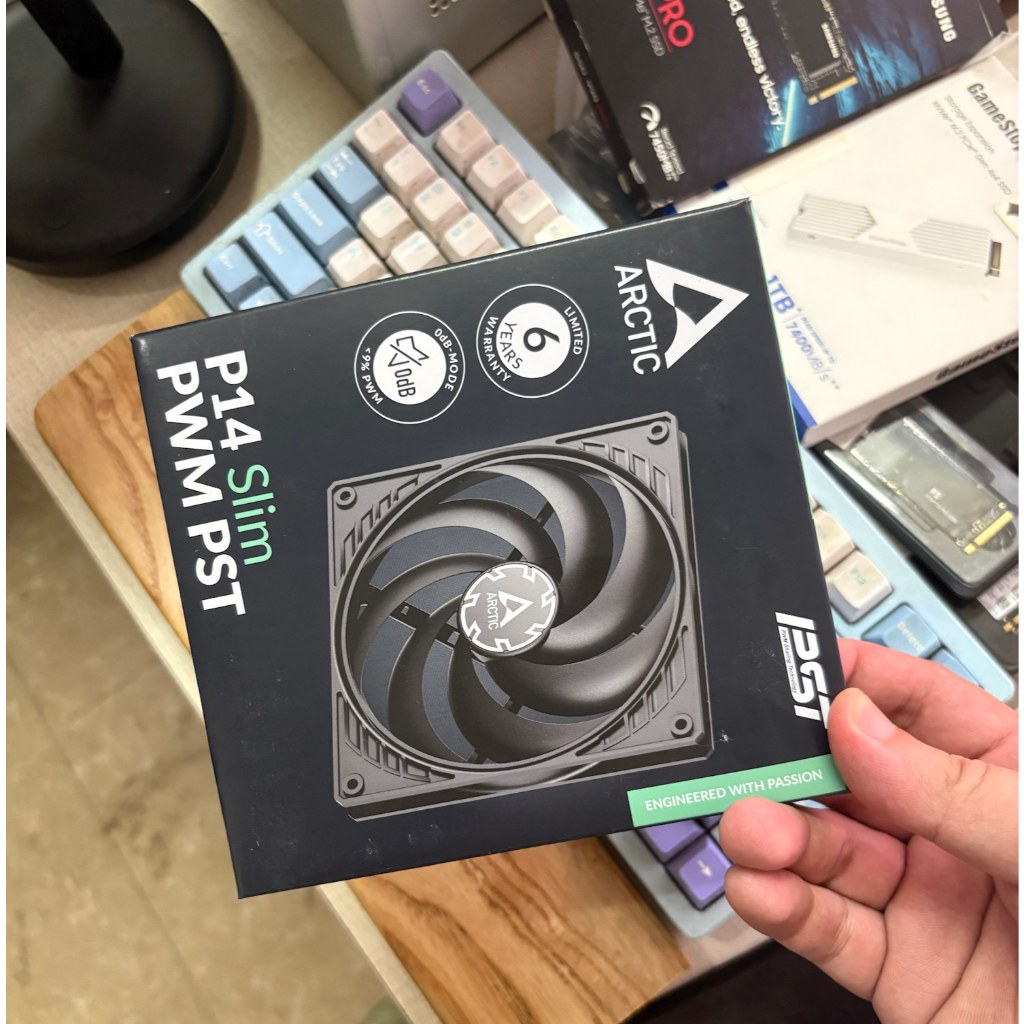 Quạt Arctic Slim P8, P12, P14 PWM mỏng 15mm [new box, BH12T]