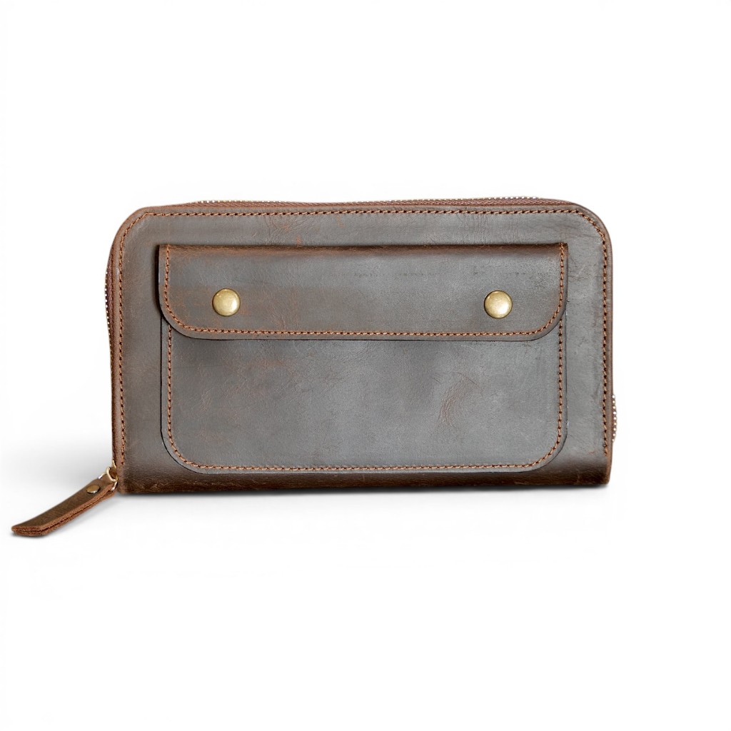 Ví Cầm Tay Zip Clutch Thủ Công - January Classic
