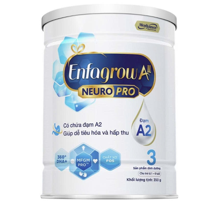 Sữa Enfamil A2 số 3 Đạm A2 dễ hấp thu cho bé 1-6 tuổi 350gr