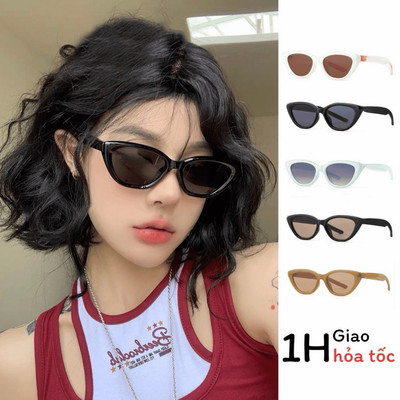 Kính Mát Mắt Mèo Cao Cấp South Net Chống UV400 Thời Trang Nữ , Đi Biển Đính Kim Loại 115