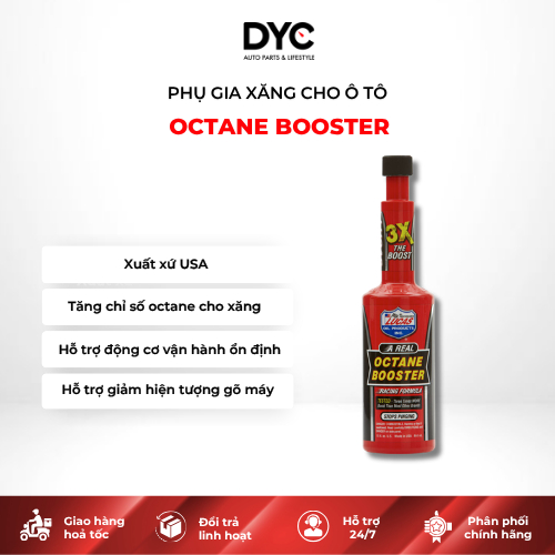 Phụ Gia Tăng Chỉ Số Octane Lucas Oil Octane Booster Mỹ Tối Ưu Công Suất Chống Kích Nổ Động Cơ Ô Tô X