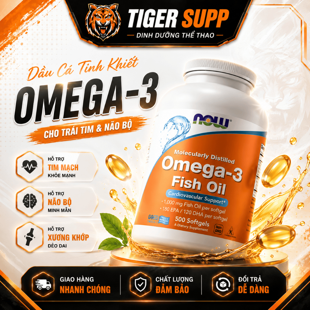 [Freeship] Viên Uống Dầu Cá Now Omega3 Fish Oil