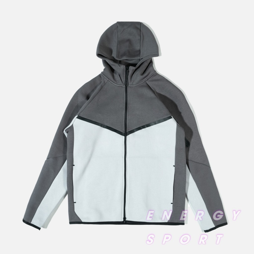 Bộ Quần Áo Thể Thao Cao Cấp Hoodie Ntech Fleece Ghi