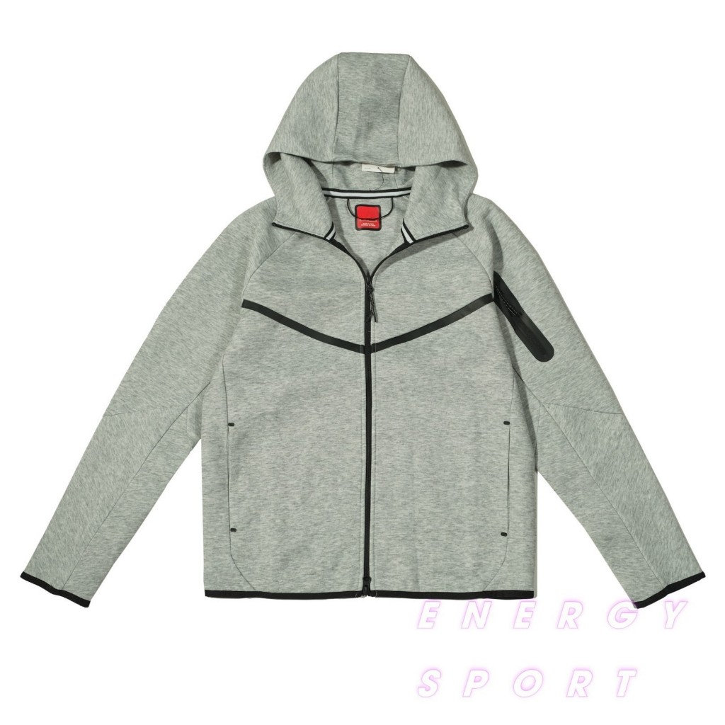 Bộ Quần Áo Thể Thao Cao Cấp Hoodie Ntech Fleece  Xám
