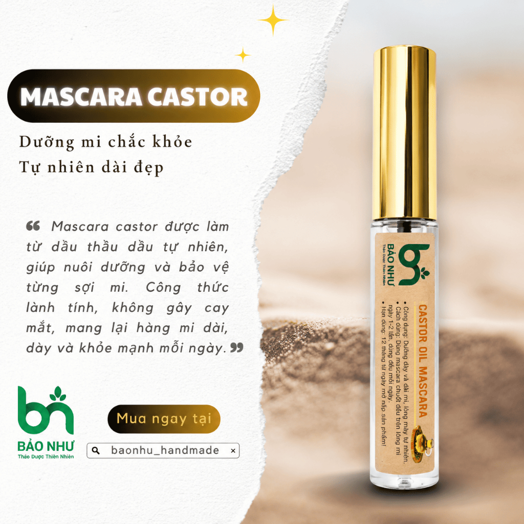 Mascara Organic Castor 8ml (Dầu Thầu Dầu)