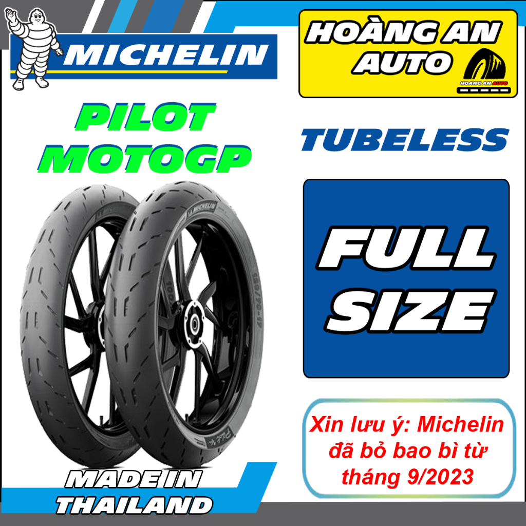 (PILOT MOTOGP - VỎ KO RUỘT) Vỏ lốp xe Michelin Pilot MotoGP Full size cho tay ga và xe số