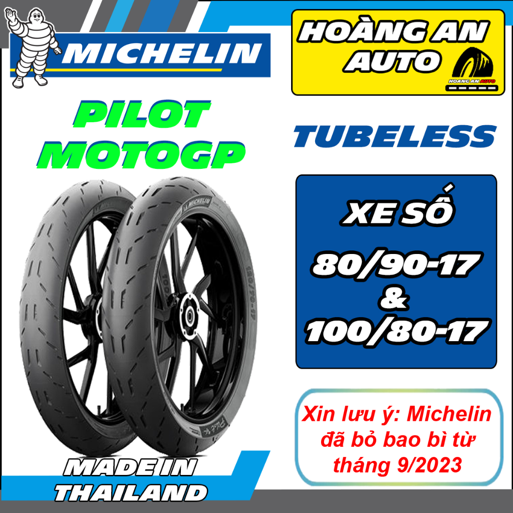(PILOT MOTOGP - 80/90-17& 100/80-17) Vỏ lốp xe Michelin Pilot Motogp cho WINNER - EXCITER XUỐNG BÁNH