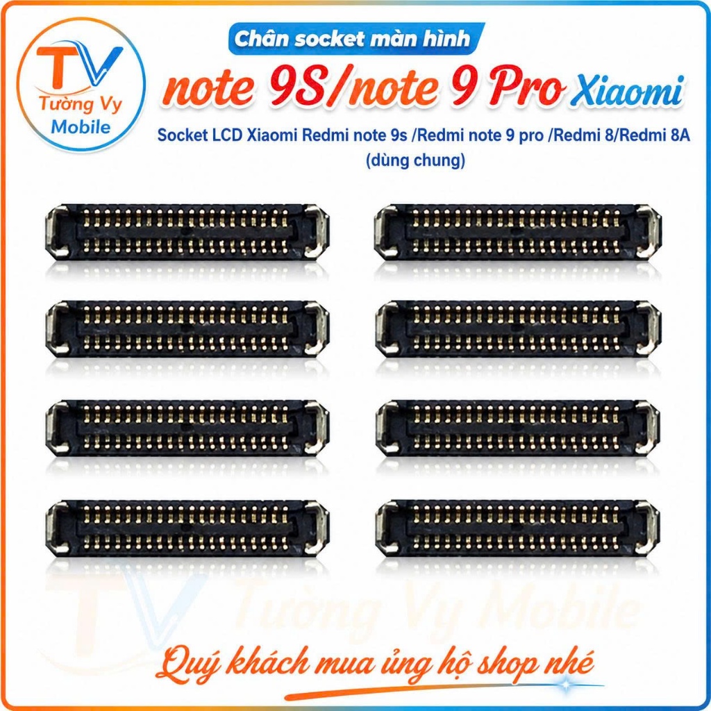 Socket Màn Hình (LCD) Trên Main Redmi Note 9S / Redmi Note 9 Pro / Redmi 8 / Redmi 8A