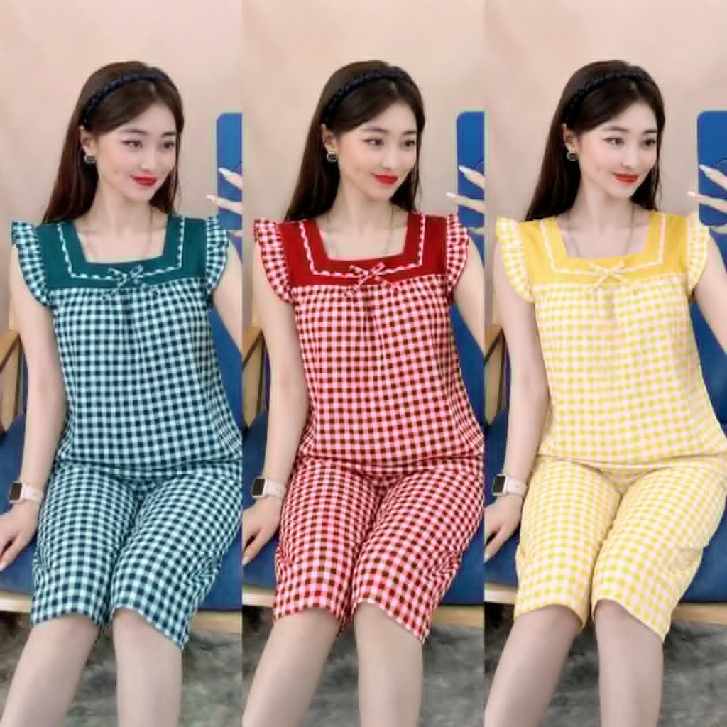 35kg -> 65kg, Bộ Lụa Hàn Lửng Nữ Không Túi, ảnh thật