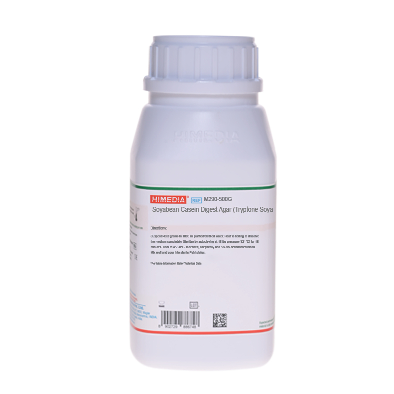 Tryptone Soya Agar, TSA, M290-500G, Casein Soyabean Digest Agar (Soyabean Casein Digest Agar), Trypt