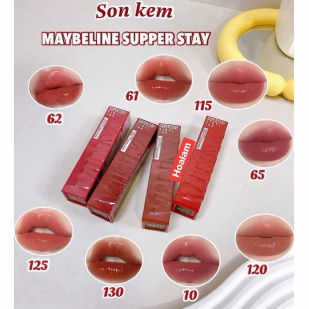 [CHÍNH HÃNG 100%] SON KEM LÌ MBL SUPER STAY VINYL INK FULL MÀU