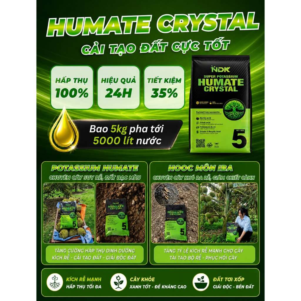 HUMATE kích RỄ MẠNH PHỤC HỒI CÂY