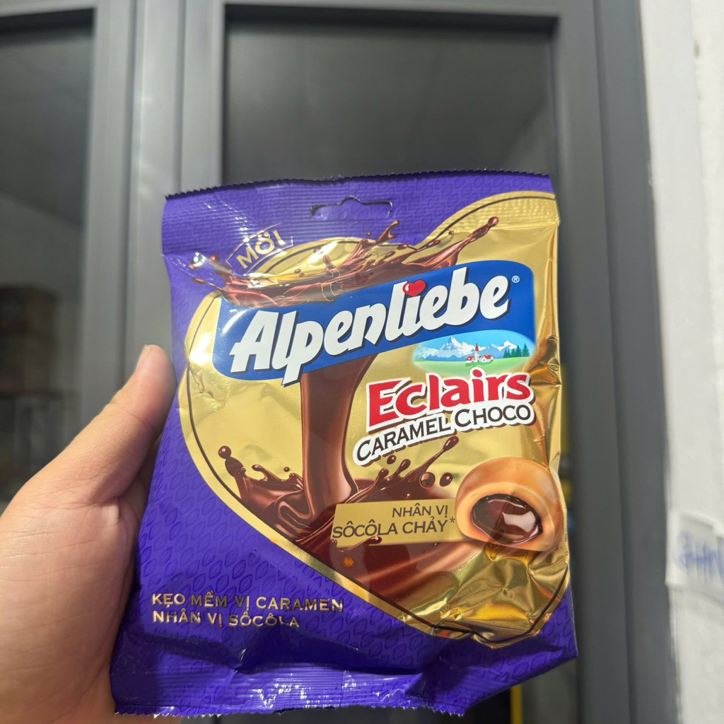 Kẹo mềm alpenliebe nhân soocla Eclairs gói nhỏ