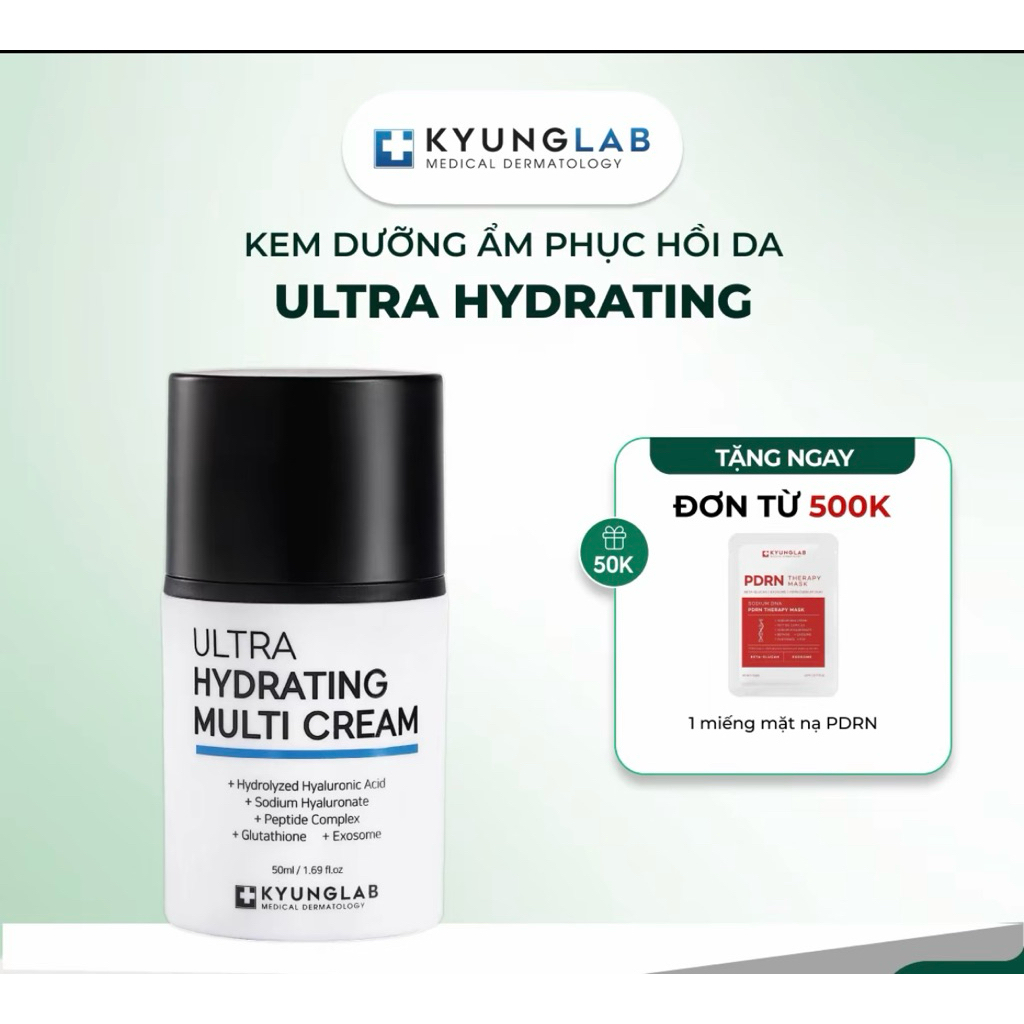 Kem dưỡng ẩm, cấp ẩm da, kem khóa ẩm, dưỡng da, phục hồi KyungLab Ultra Hydrating Multi Cream 50ml-T
