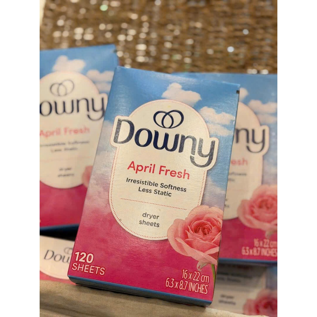 Giấy thơm sấy quần áo Downy April Fresh hộp 120 tờ tách