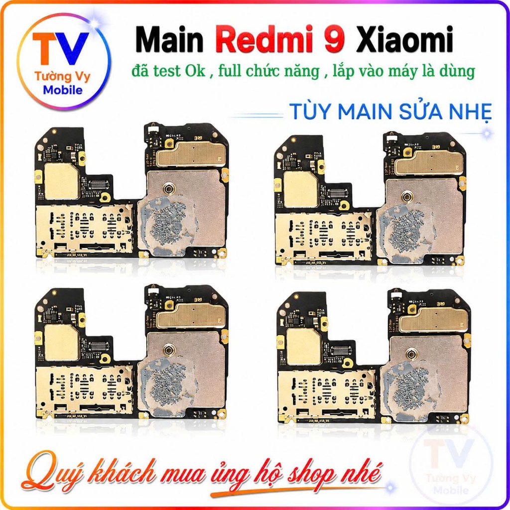 Main Xiaomi Redmi 9,full chức ok /ram 3/32gb