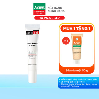 Kem dưỡng da giảm mụn chuyên sâu Acnes Lab Acne Repair Cream 20g