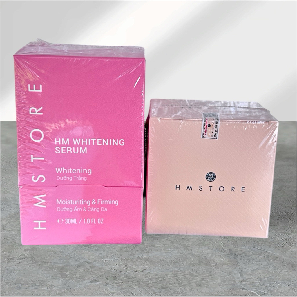 combo serum hm 30ml + face trắng hồng hm store 20G