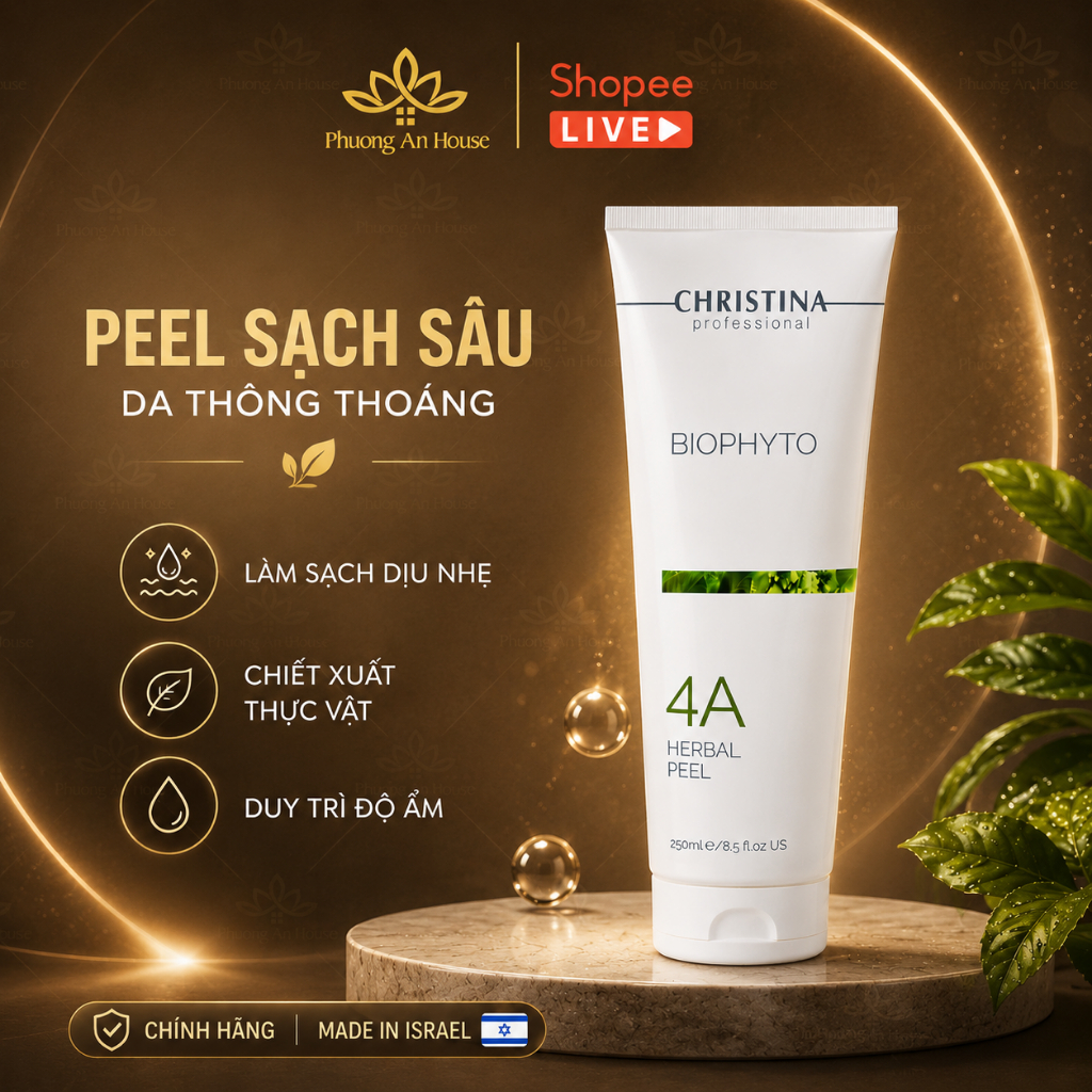 Peel Thảo Dược Christina 4A Herbal Peel 250ml Làm Sạch Da