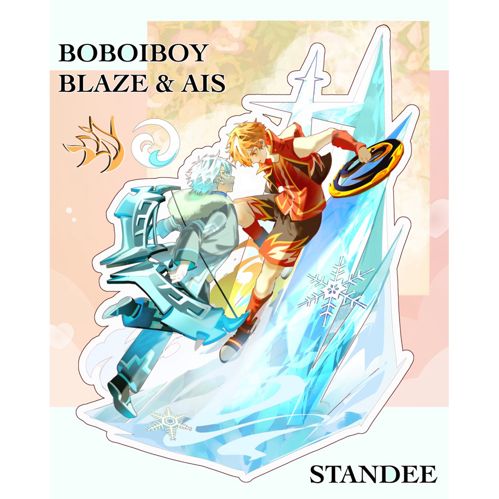 BoBoiBoy Blaze & Ais Interface Standee