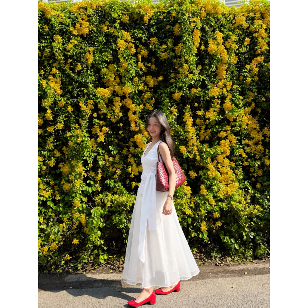 SUGAR CRUSH - Chân váy Maxi xòe dài Tơ trong suốt bồng bềnh cạp cao - Fanci Skirt