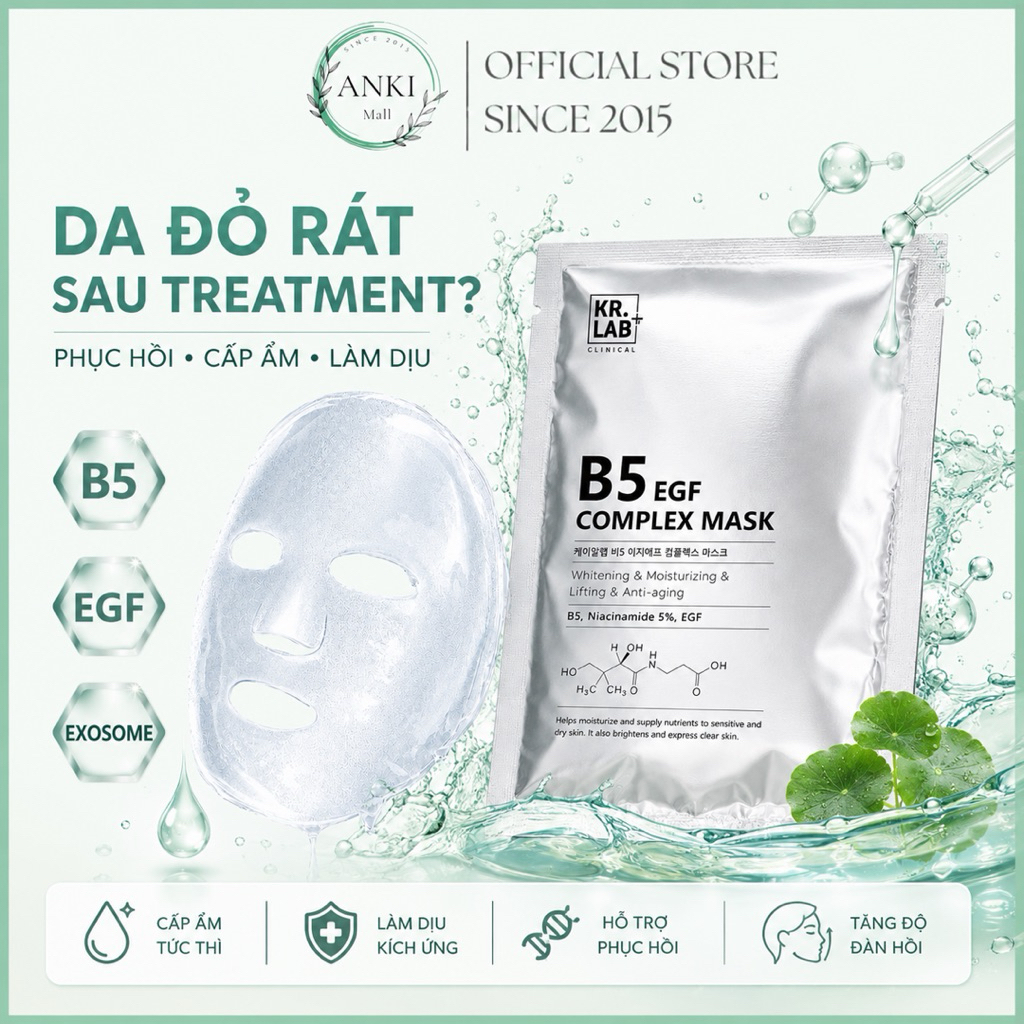Mặt Nạ KR.LAB B5 EGF Complex Hàn Quốc Cấp Ẩm Phục Hồi Da Combo 10 miếng - Anki Mall