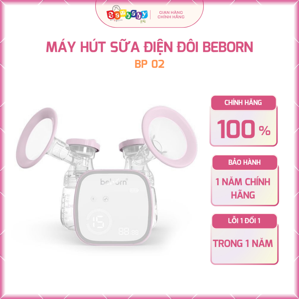 XẢ KHO Máy hút sữa điện đôi Beborn - BP02