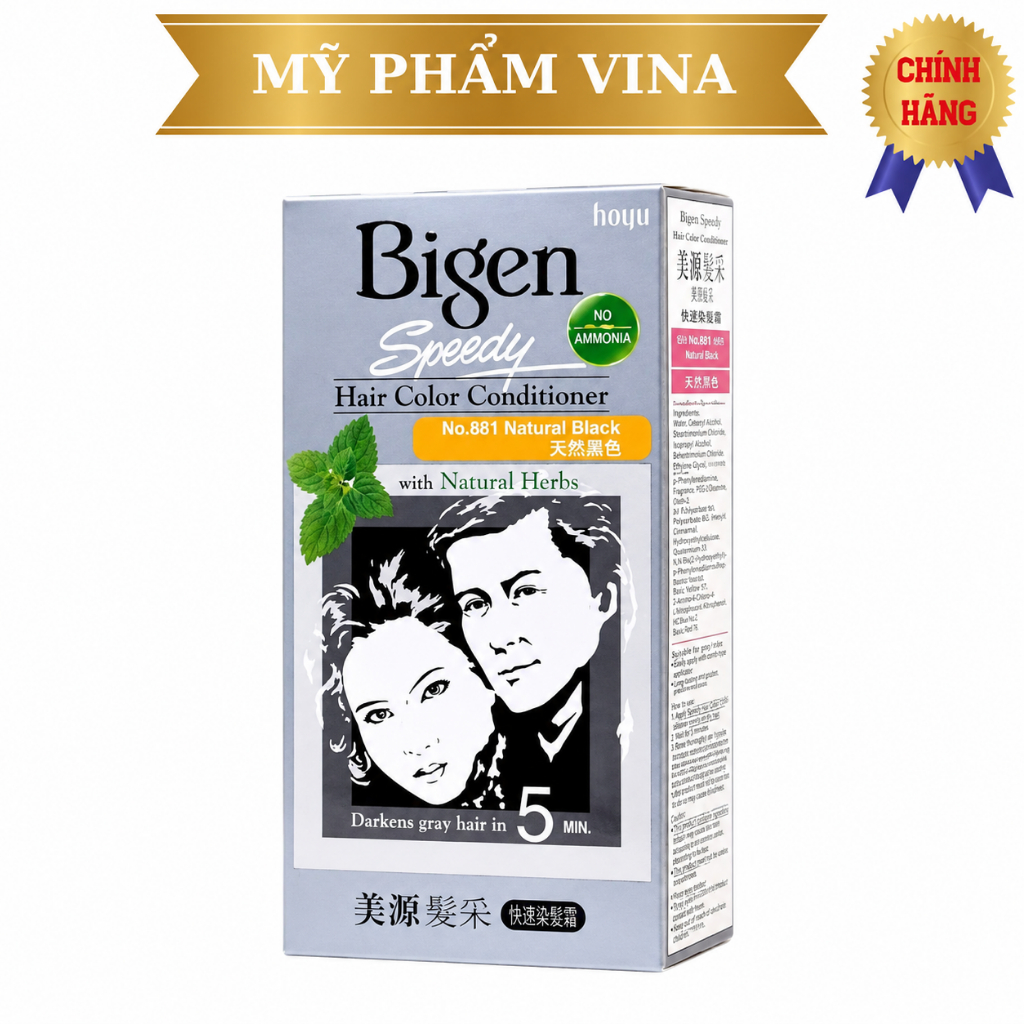 Thuốc Nhuộm Tóc Bigen Speedy 120ml (Bigen Xám)