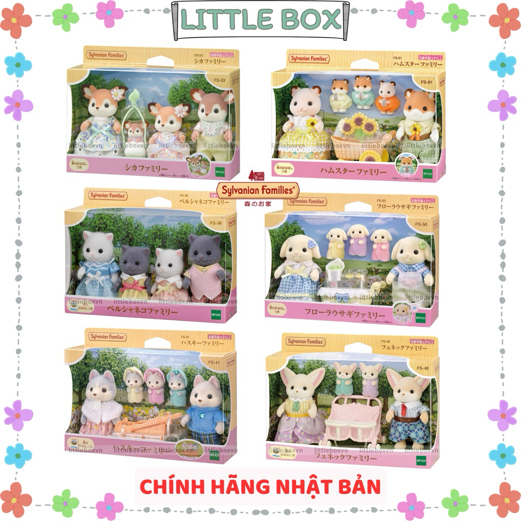 [Chính hãng Nhật- Sẵn] EPOCH Sylvanian Families Set -  Tổng hợp set gia đình Sylvanian Families