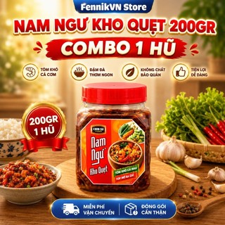 Nam Ngư Kho Quẹt Tôm Khô Cà Mau Tóp Mỡ Ba Chỉ 200gr - DATE SIÊU MỚI