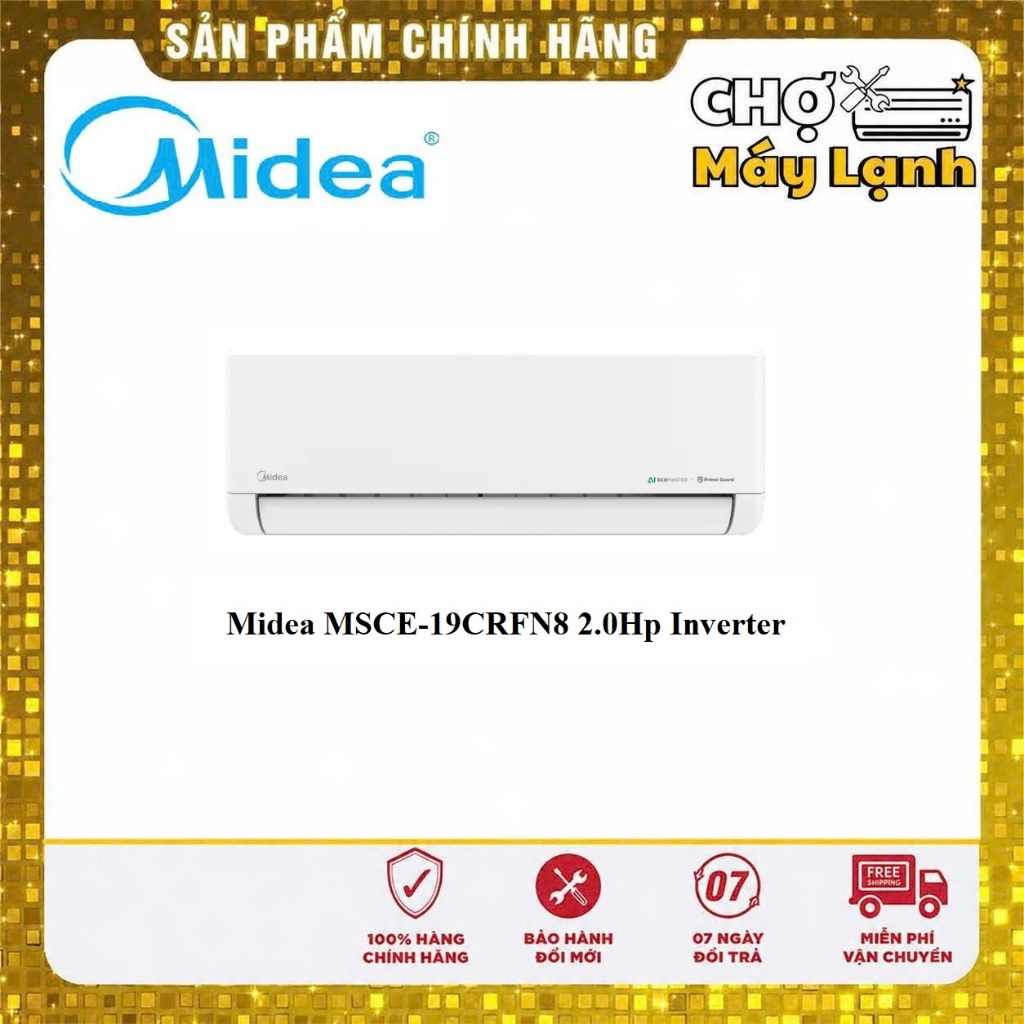 Máy lạnh treo tường Midea MSCE-19CRFN8 2.0Hp Inverter - Xuất sứ Thái Lan