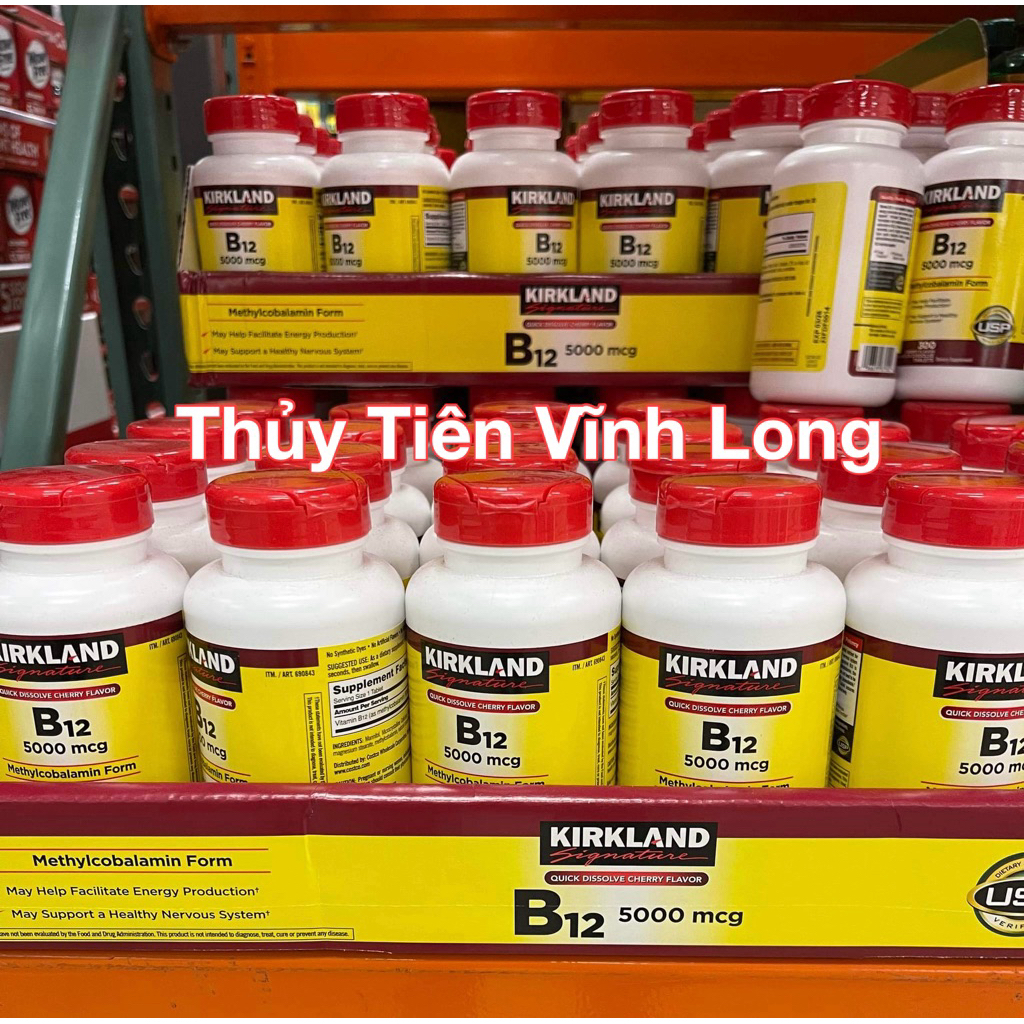 Hộp đựng bổ sung vitamin B12 Kirkland 5000mcg