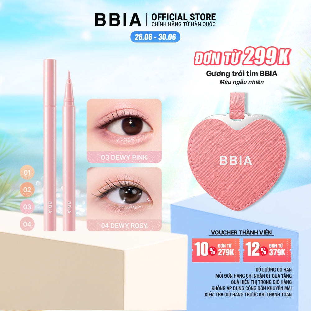 Bút kẻ mắt nhũ siêu bắt sáng BBIA Last Glitter Highliner 0.5g