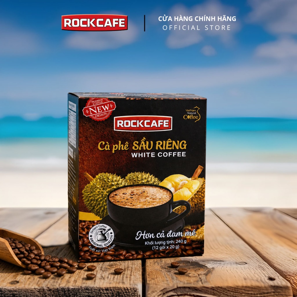 RockCafe - Cà phê Sầu riêng White Coffee