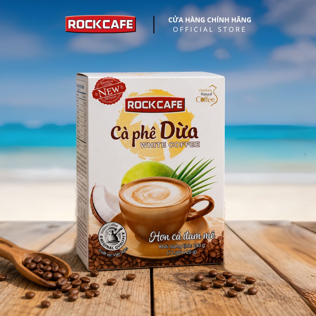 RockCafe - Cà phê Dừa White Coffee