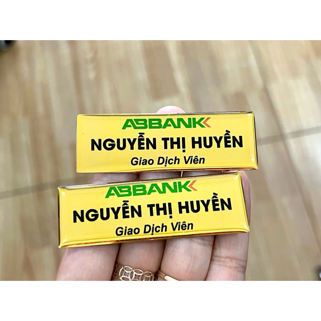 Bảng Tên Ngân Hàng ABBANK - In tên theo yêu cầu
