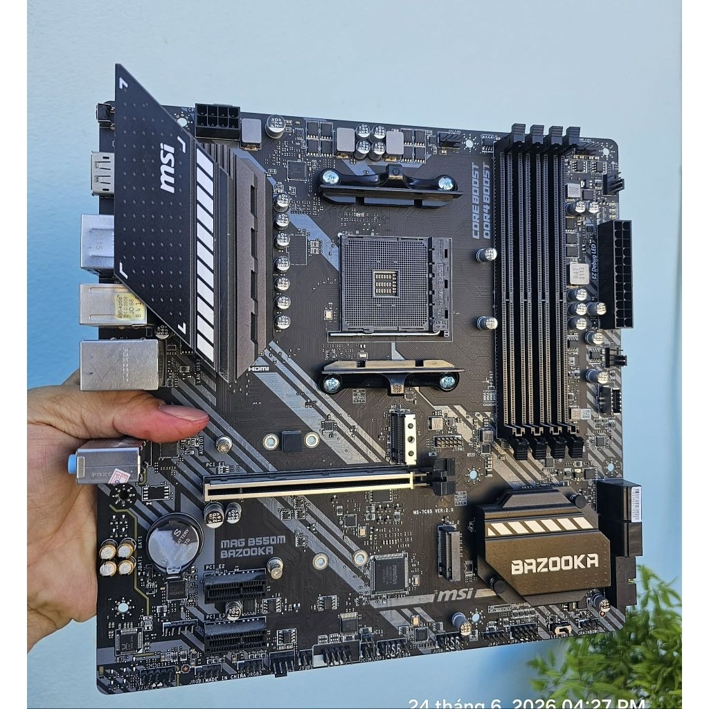 MAIN MSI B550M BAZOOKA CŨ ĐẸP ZIN