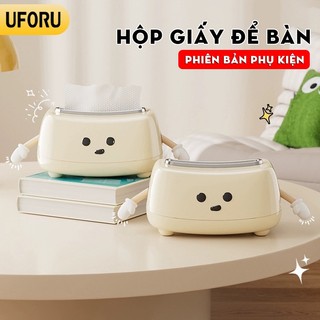 Hộp đựng khăn giấy để bàn UFORU bộ phụ kiện trang trí kiểu dáng hoạt hình dễ thương phiên bản mới nhất - UF482
