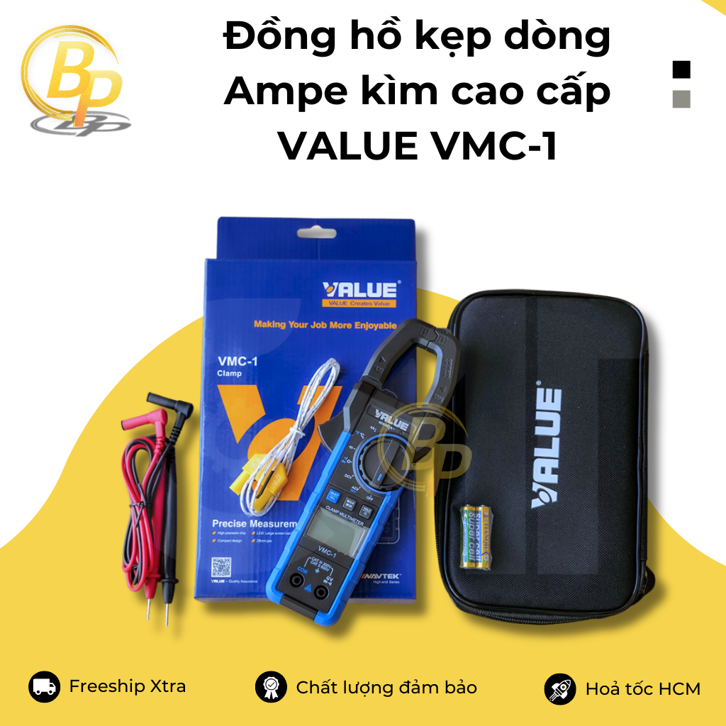 Đồng hồ kẹp dòng - Ampe kìm cao cấp VALUE VMC-1