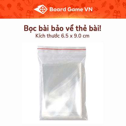 100 cái Bọc bài, sleeves bọc bài giúp bảo vệ thẻ bài board game, drinking game, card bo góc | Board 
