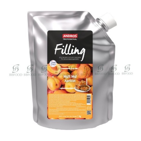 [Chính hãng] MỨT MƠ FILLING ANDROS PRO. TÚI 1KG {BBFOOD}