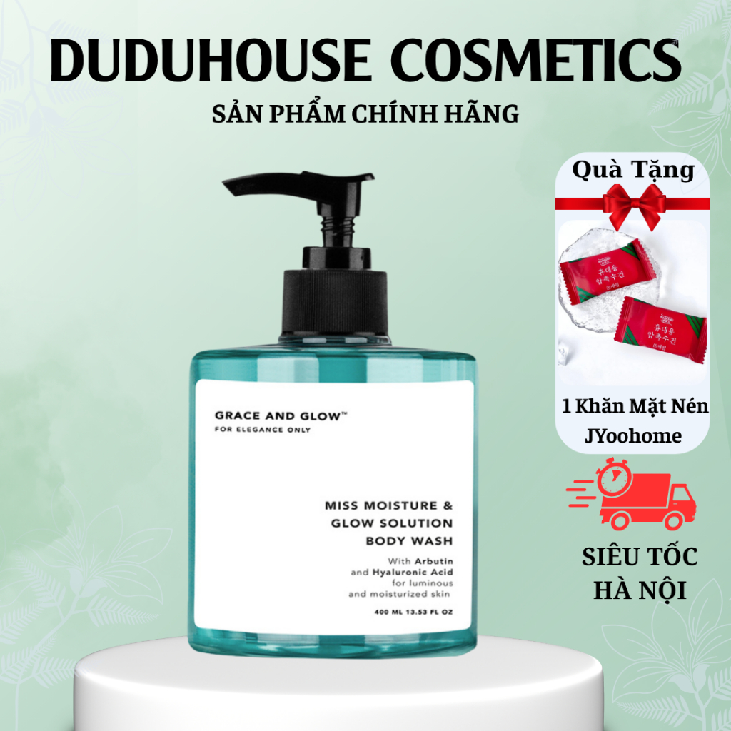 Sữa Tắm Grace And Glow Miss Moisture And Glow Solution Body Wash Dưỡng Ẩm Da 400ml