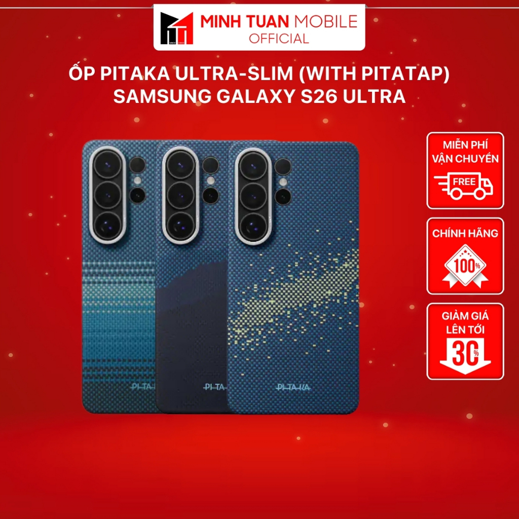 Ốp PITAKA Ultra-Slim (with PitaTap) Samsung Galaxy S26 Ultra